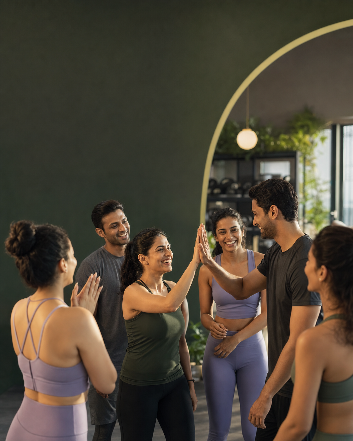 An Indian fitness community celebrating together